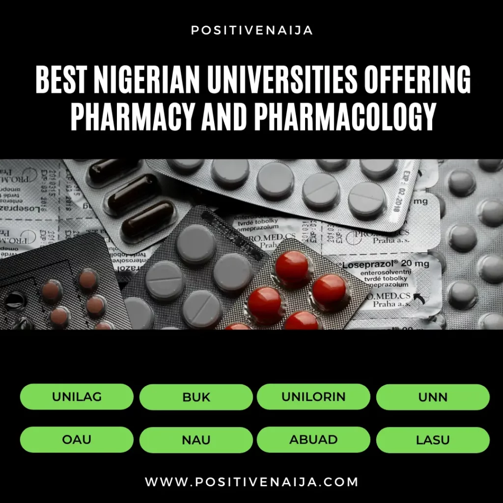 Best Nigerian Universities Offering Pharmacy And Pharmacology