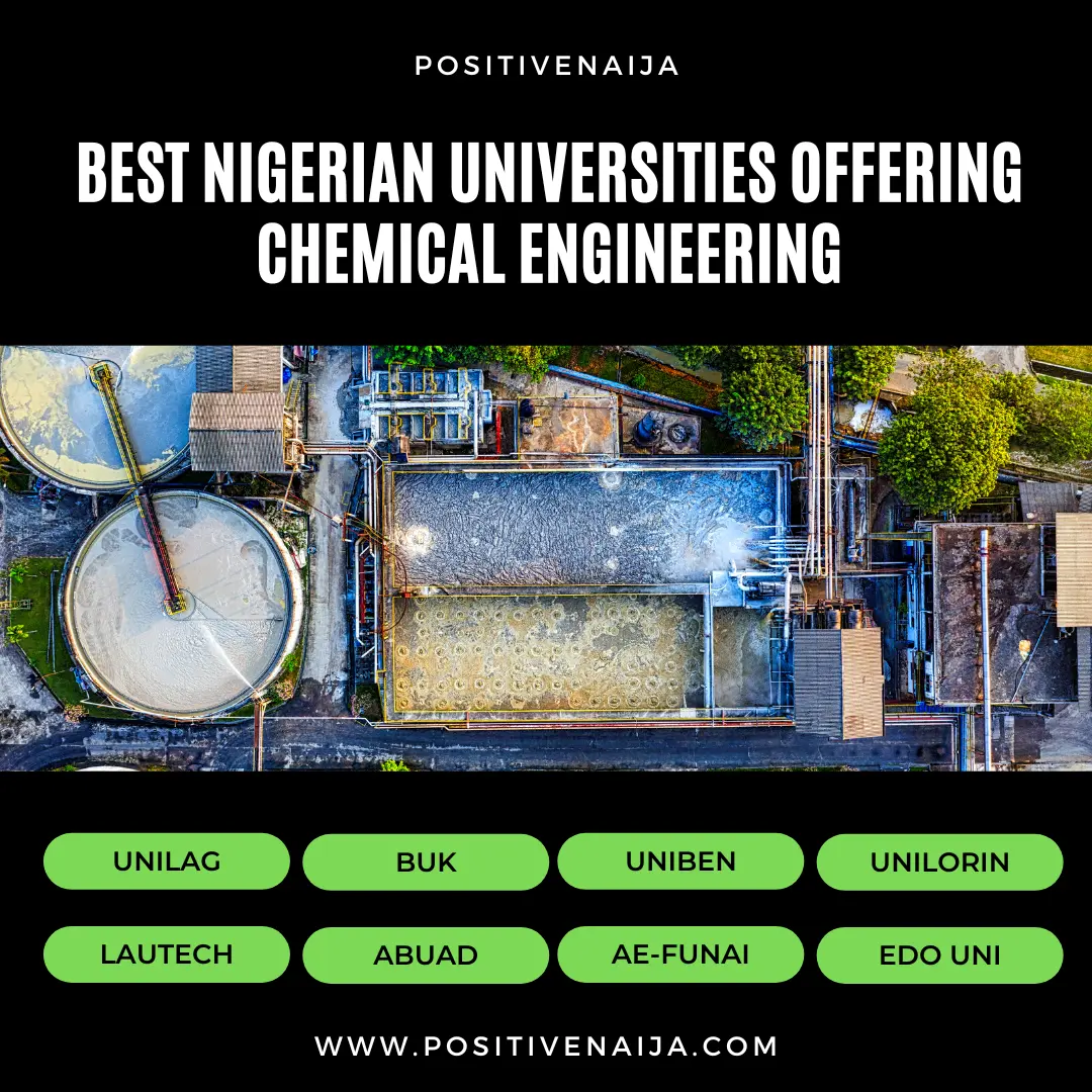 Best Nigerian Universities Offering Chemical Engineering - PositiveNaija